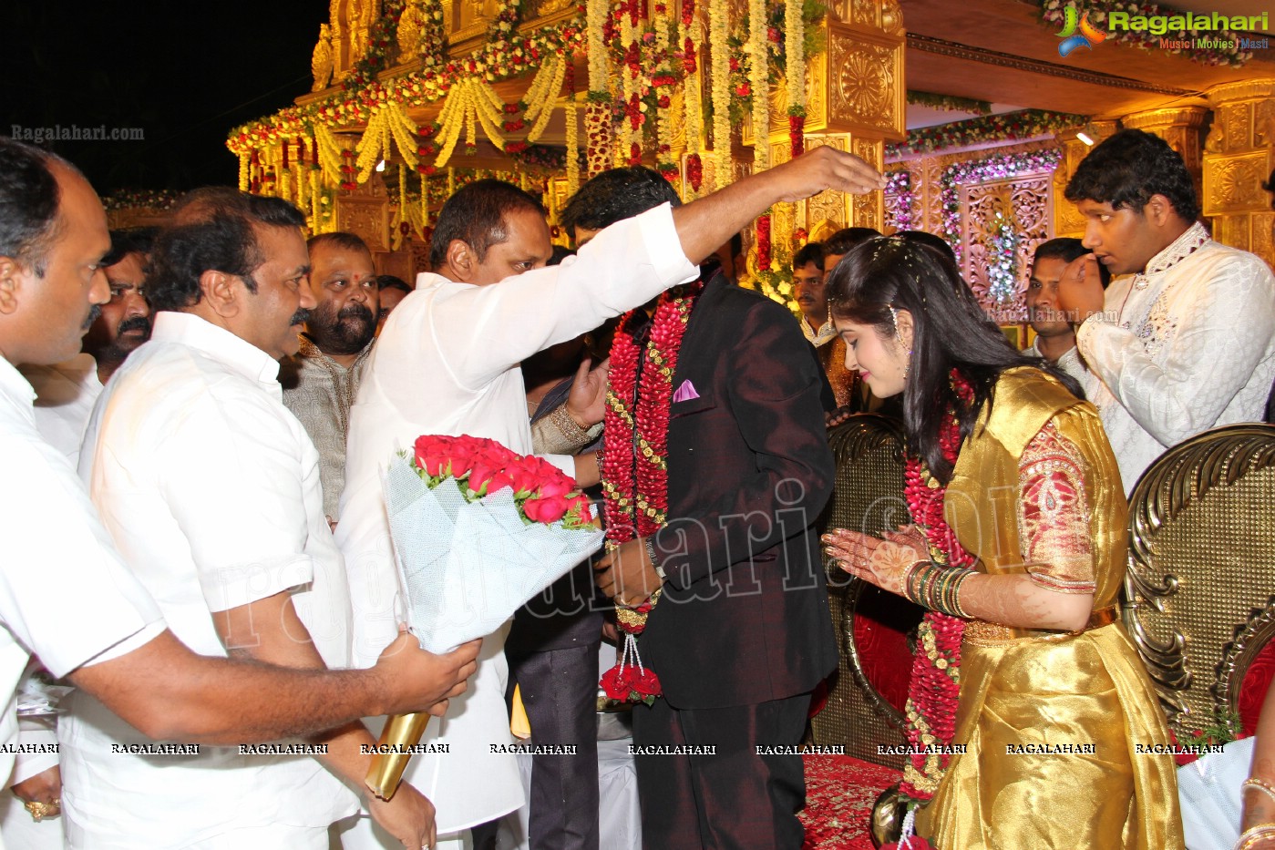 Talasani Srinivas Yadav Son Sai Yadav-Mahita Wedding Reception