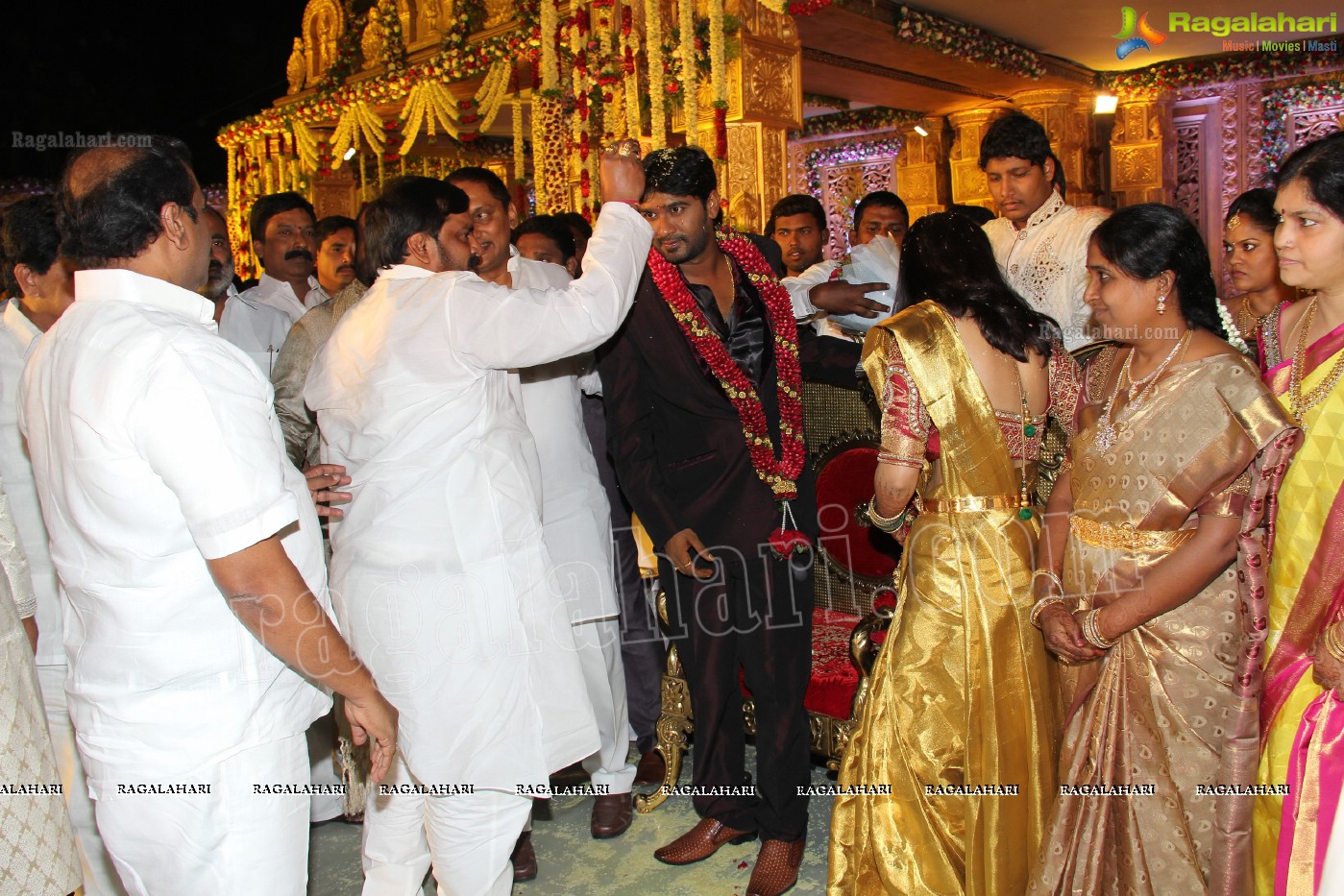 Talasani Srinivas Yadav Son Sai Yadav-Mahita Wedding Reception