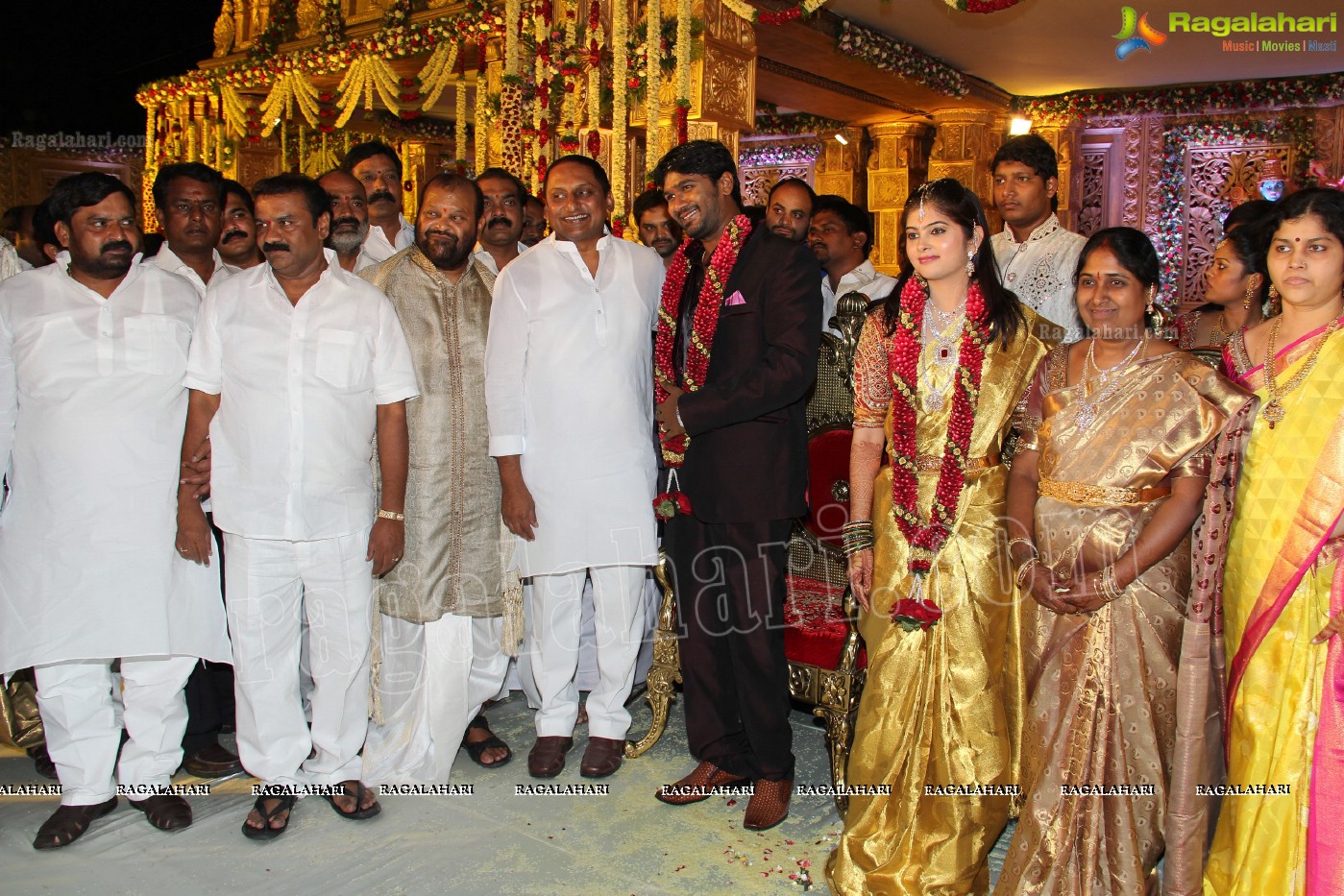 Talasani Srinivas Yadav Son Sai Yadav-Mahita Wedding Reception