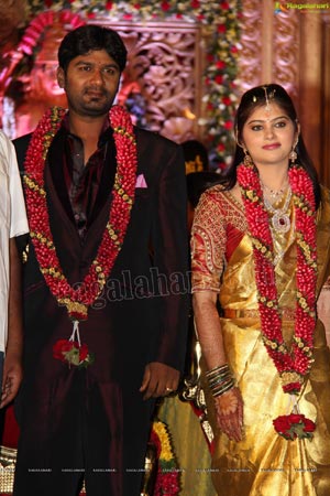 Talasani Srinivas Yadav Son Sai Yadav-Mahita Wedding Reception