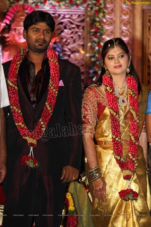 Talasani Srinivas Yadav Son Sai Yadav-Mahita Wedding Reception