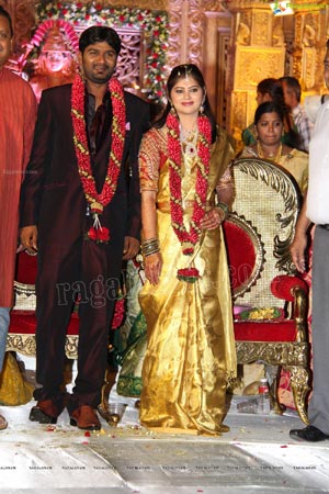 Talasani Srinivas Yadav Son Sai Yadav-Mahita Wedding Reception