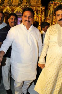 Talasani Srinivas Yadav Son Sai Yadav-Mahita Wedding Reception