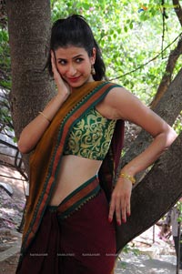 Sonia Birje in Saree