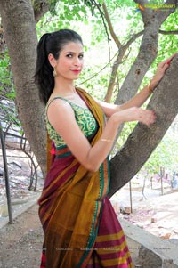 Sonia Birje in Saree