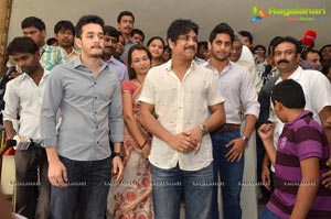 Nagarjuna Family at Sai Baba Temple