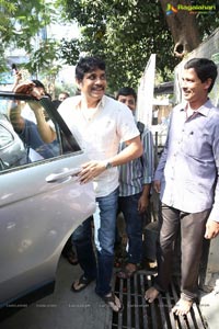 Nagarjuna Family at Sai Baba Temple