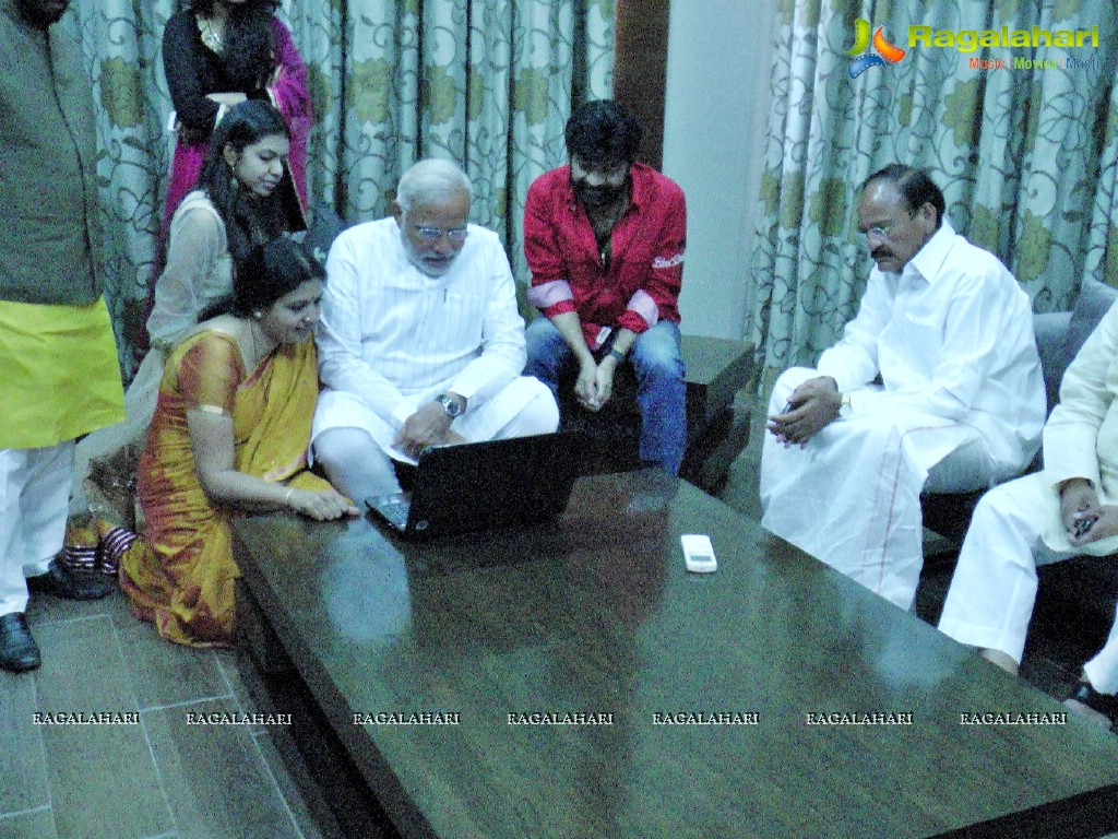 Rajasekhar Family meets NaMo at Tirupati