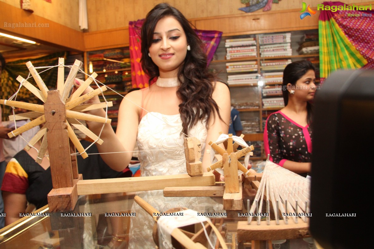 Indian Princess Chandni Sharma inaugurates IKAT Handloom Mela 2014, Hyderabad