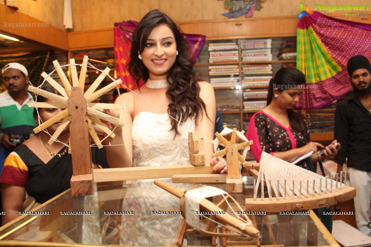 Indian Princess Chandni Sharma inaugurates IKAT Handloom Mela 2014, Hyderabad