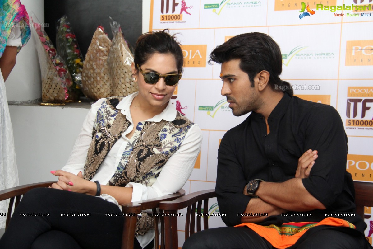 Ram Charan-Upasana inaugurates Pooja Ventures Women's Tennis Tournament