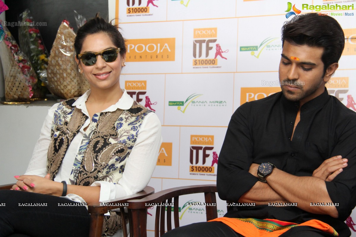 Ram Charan-Upasana inaugurates Pooja Ventures Women's Tennis Tournament