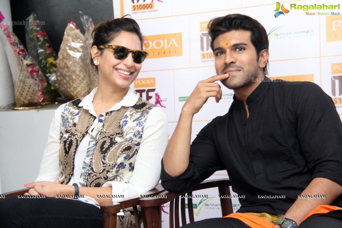 Ram Charan-Upasana inaugurates Pooja Ventures Women's Tennis Tournament