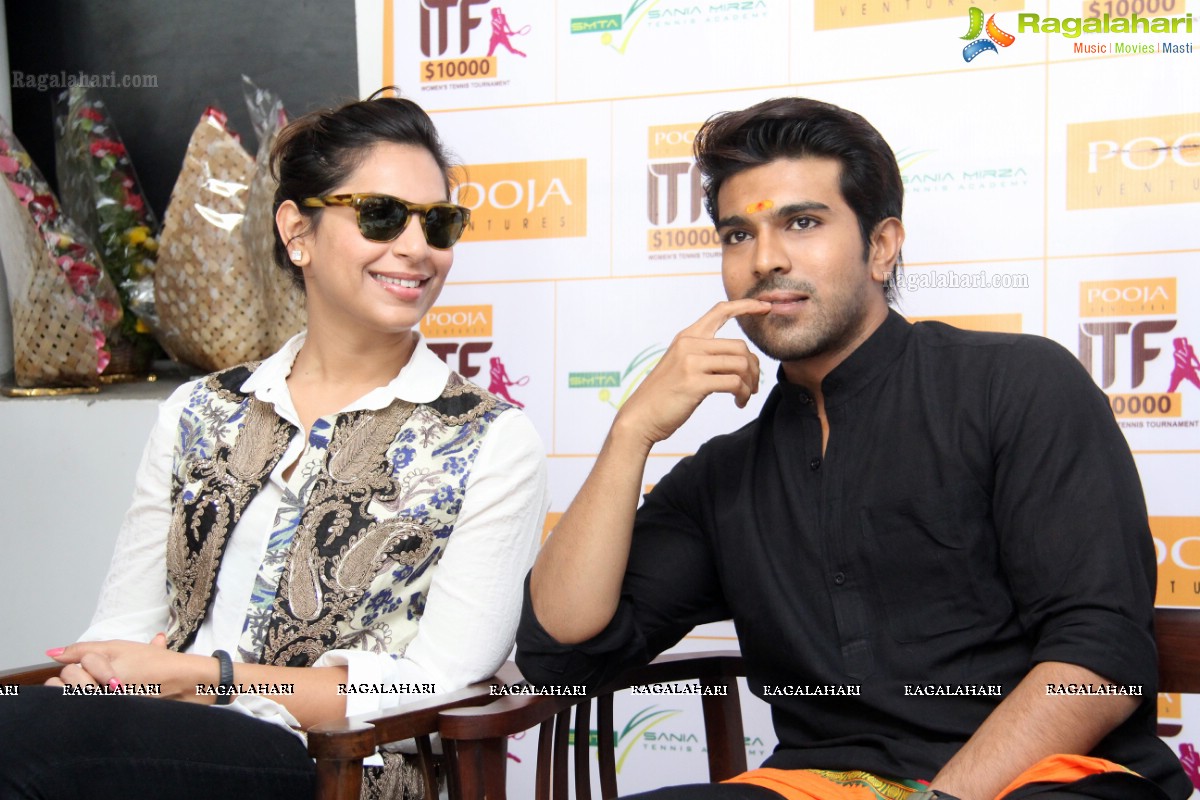 Ram Charan-Upasana inaugurates Pooja Ventures Women's Tennis Tournament