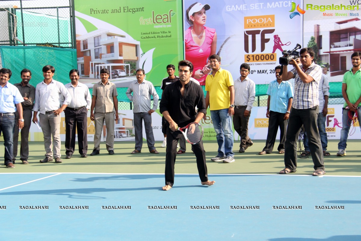 Ram Charan-Upasana inaugurates Pooja Ventures Women's Tennis Tournament