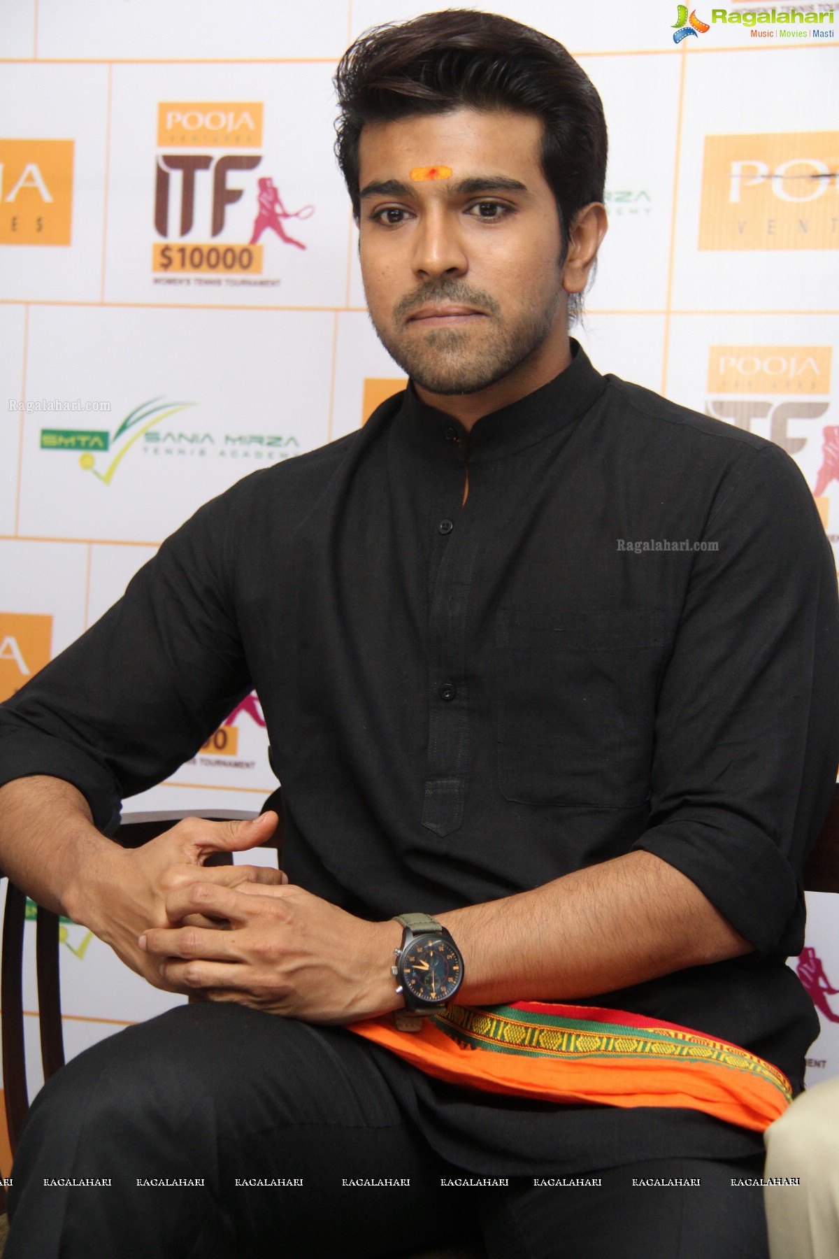 Ram Charan-Upasana inaugurates Pooja Ventures Women's Tennis Tournament