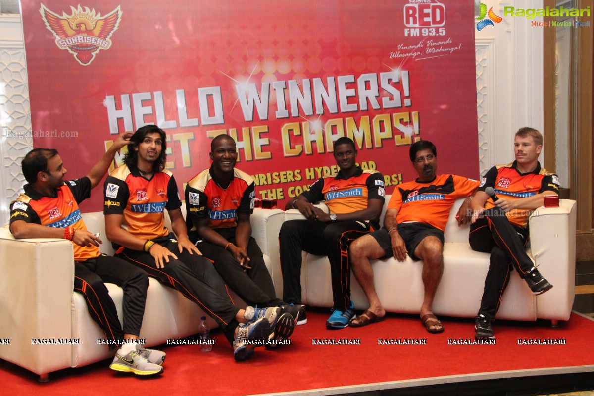 RED FM Contest Winners meets Hyderabad Sunrisers Team