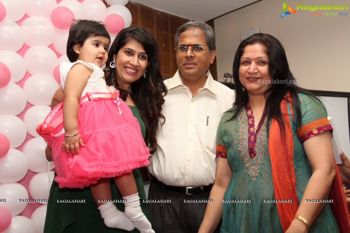 Shania 1st Birthday Celebrations at Royale Reve, Hyderabad