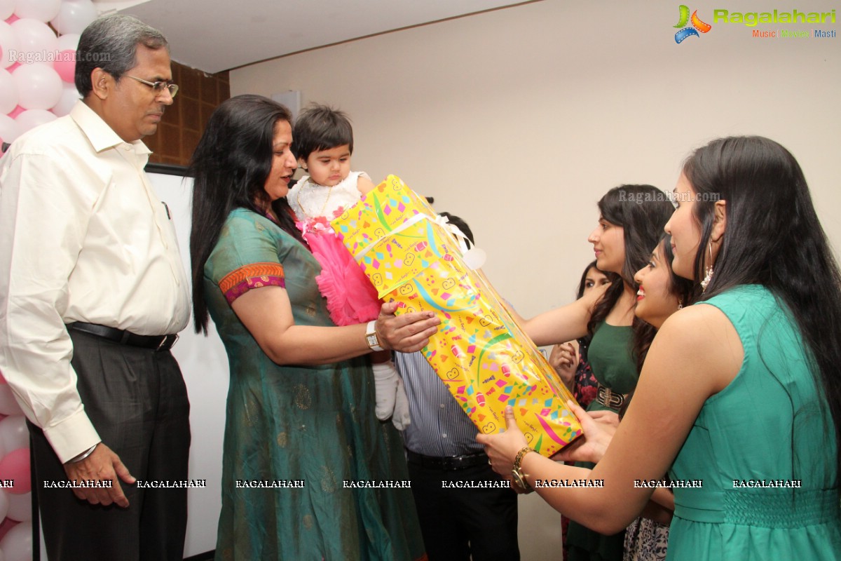 Shania 1st Birthday Celebrations at Royale Reve, Hyderabad