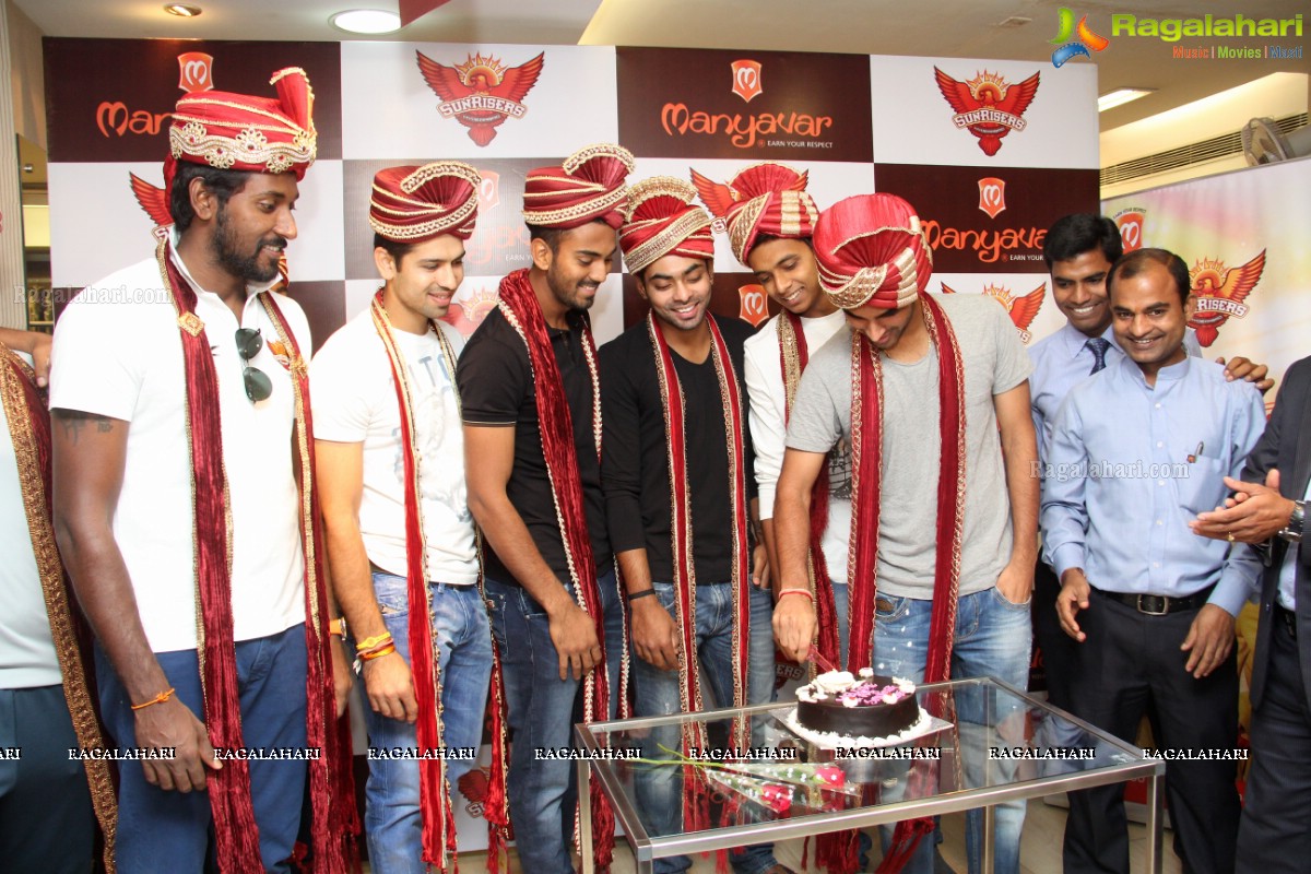 Sunrisers Hyderabad Team at Manyavar