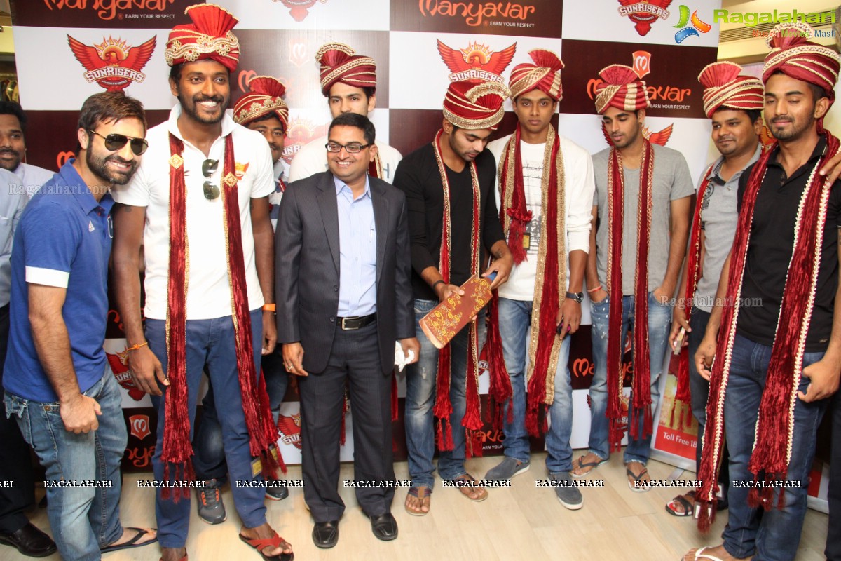 Sunrisers Hyderabad Team at Manyavar