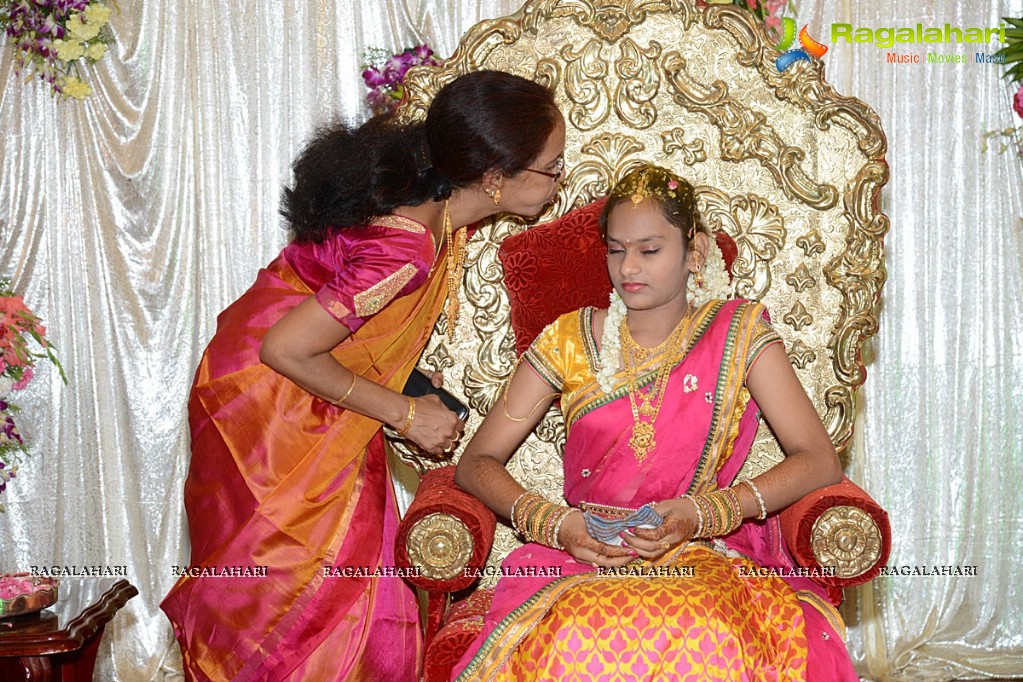 Suresh Kondeti's Daughter Lakshmi Half Saree Function