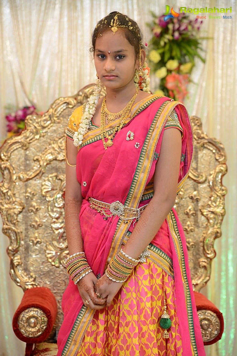 Suresh Kondeti's Daughter Lakshmi Half Saree Function