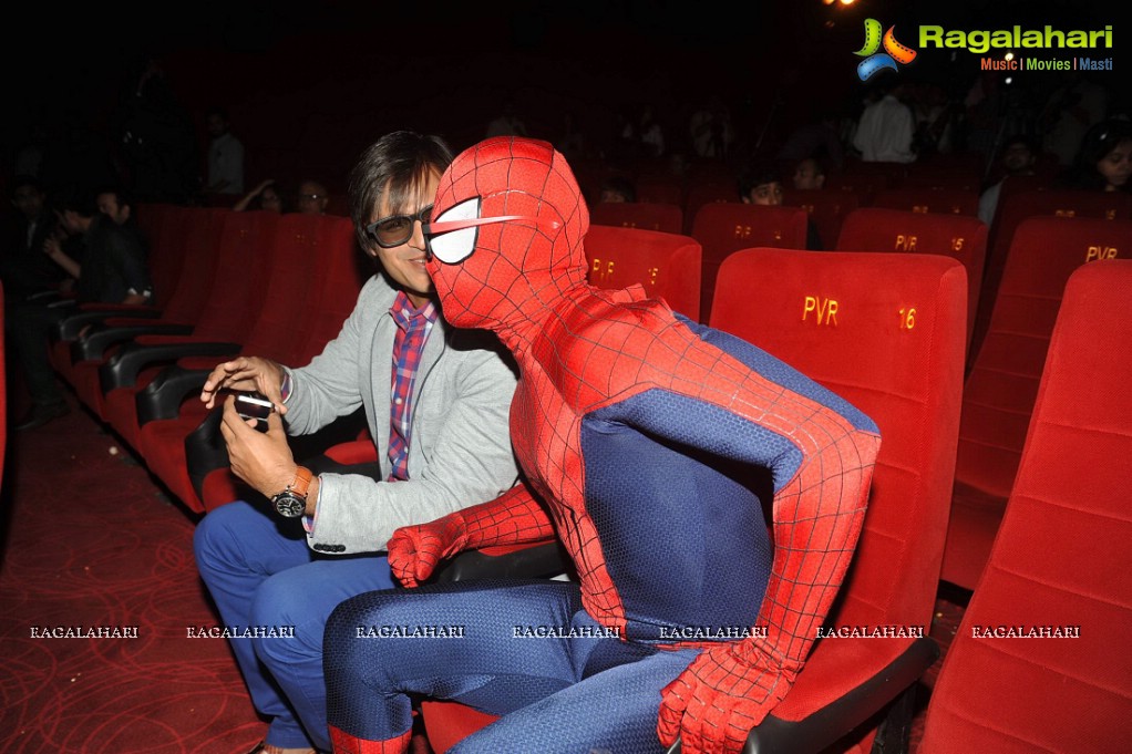 Vivek Oberoi Launches The Amazing Spider-Man 2 Hindi Trailer, Mumbai