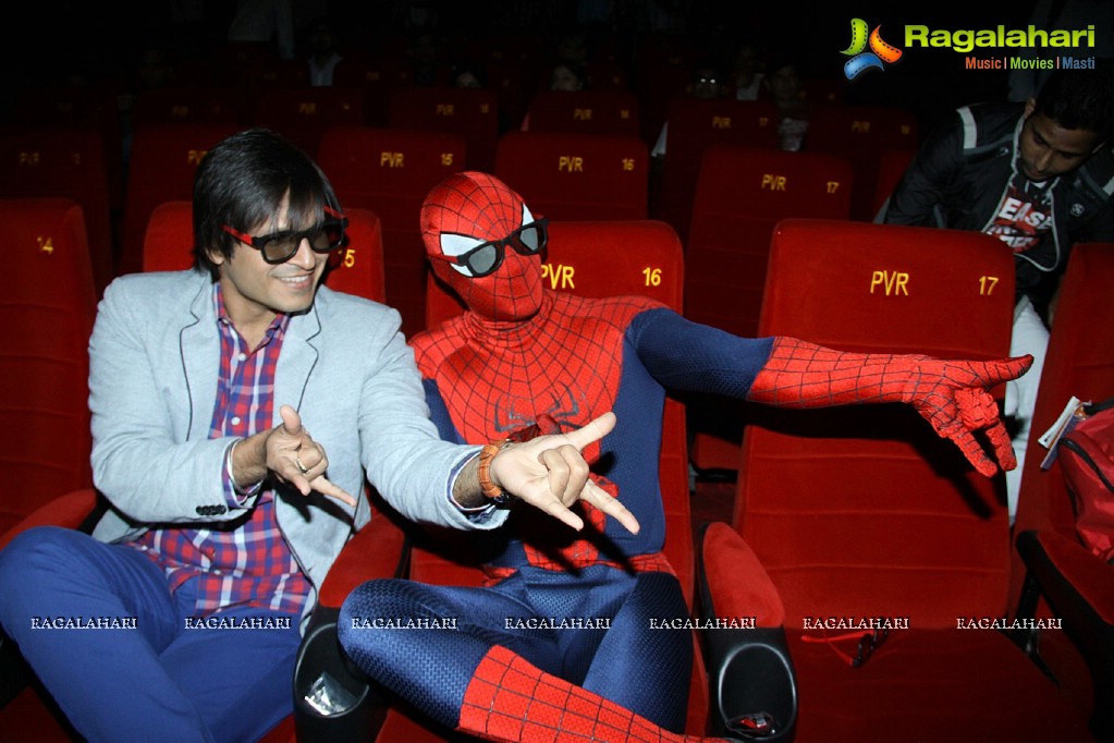 Vivek Oberoi Launches The Amazing Spider-Man 2 Hindi Trailer, Mumbai