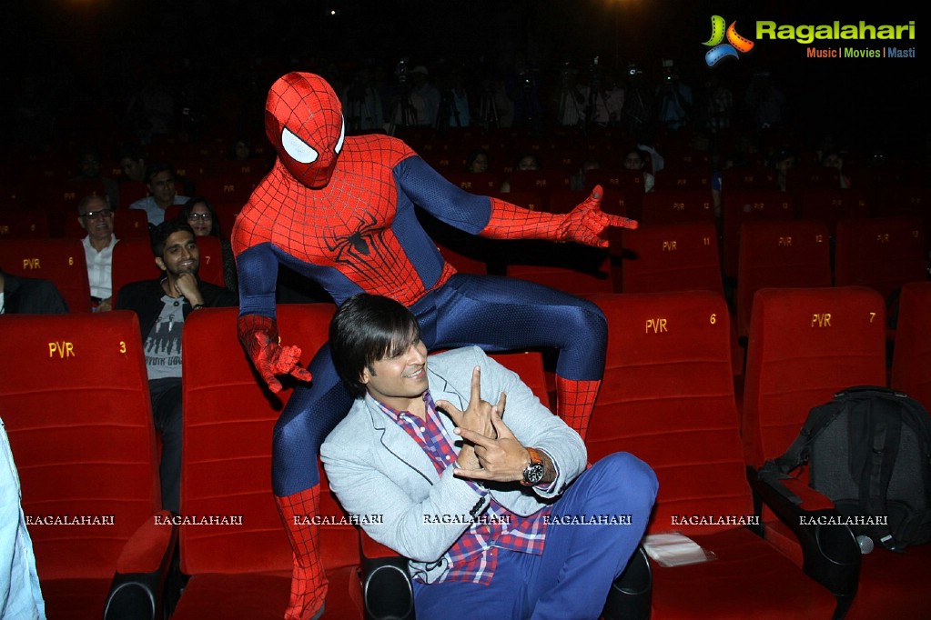 Vivek Oberoi Launches The Amazing Spider-Man 2 Hindi Trailer, Mumbai