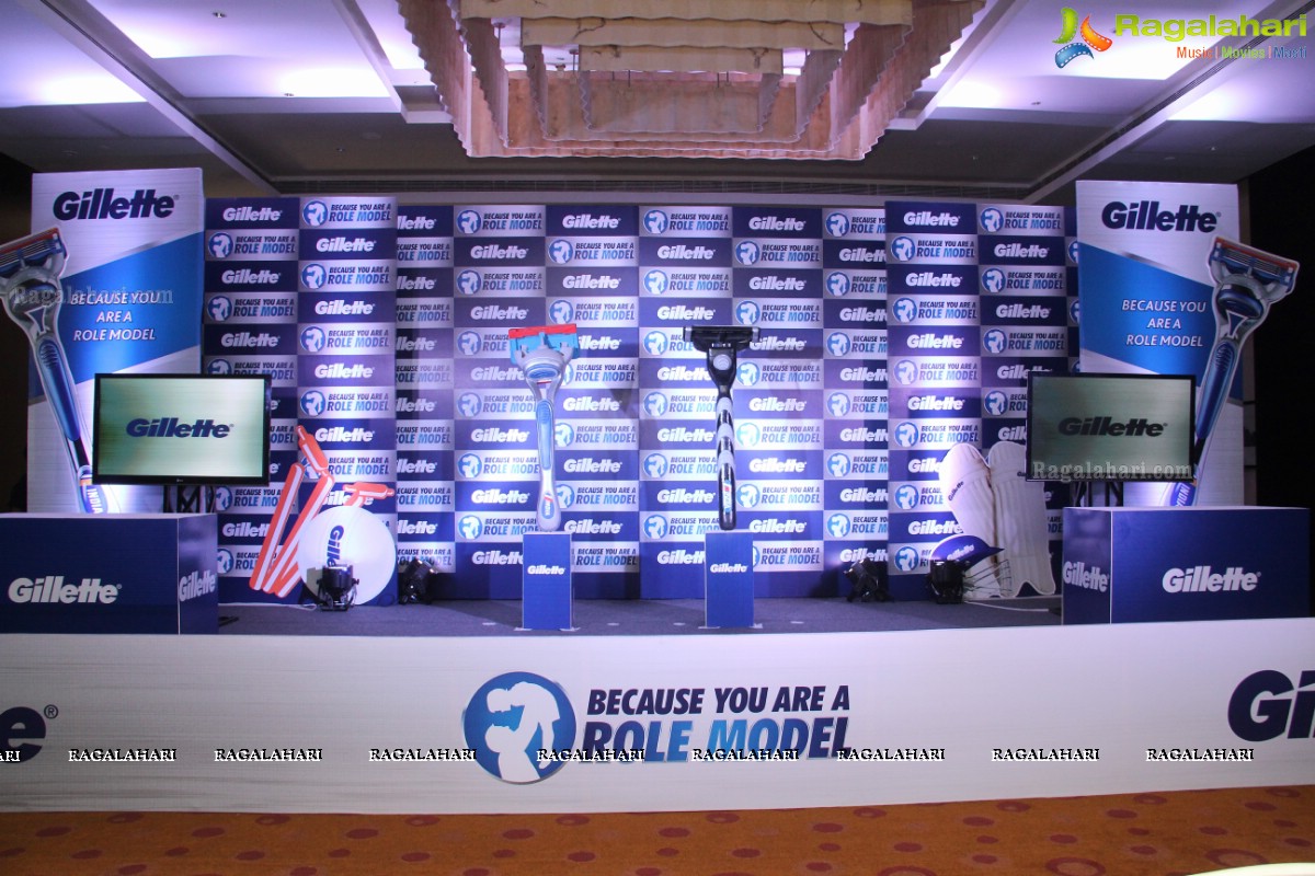 Gillette 'Because You Are A Role Model' Event with VVS Laxman and Nikhil