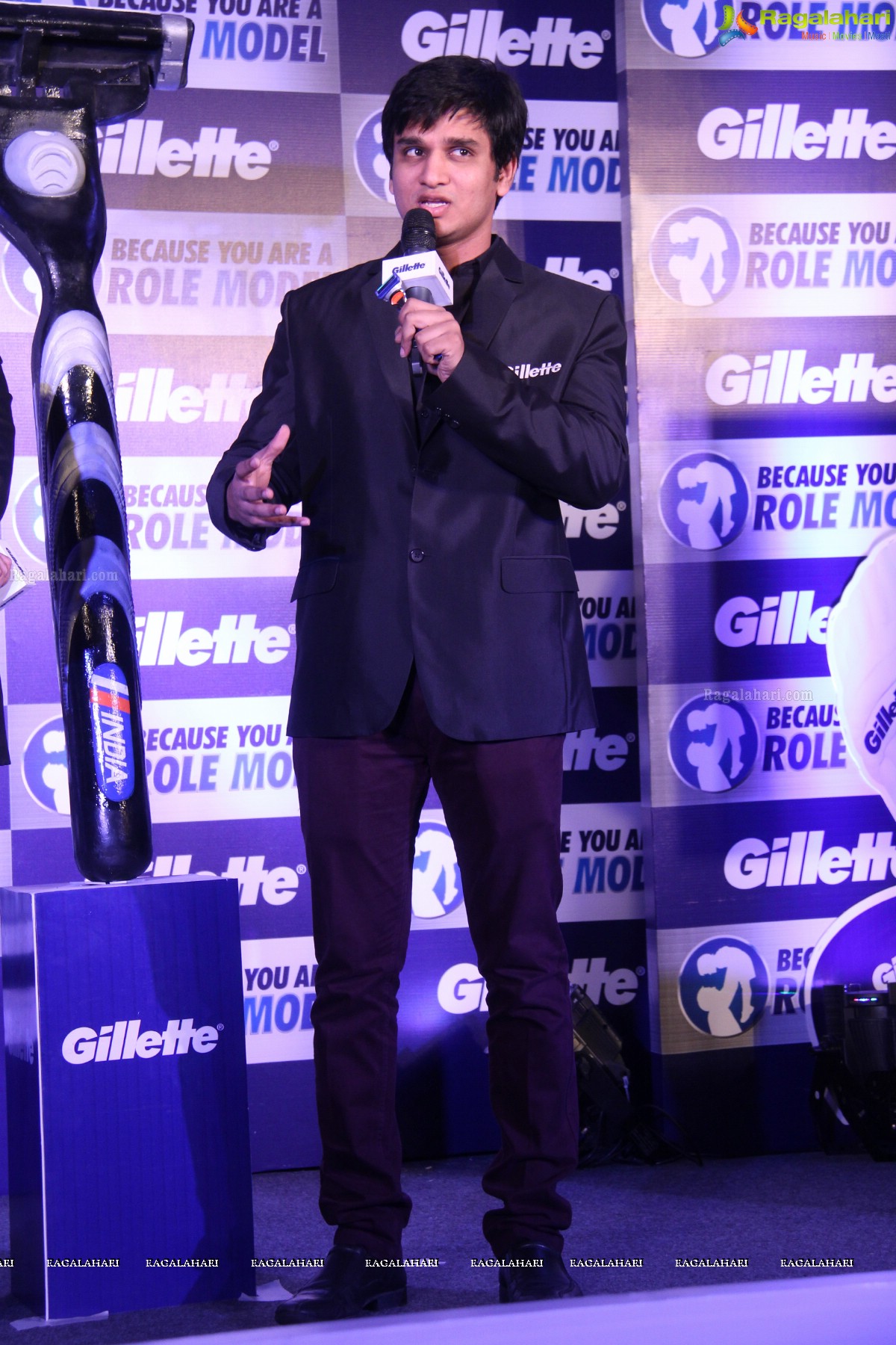 Gillette 'Because You Are A Role Model' Event with VVS Laxman and Nikhil