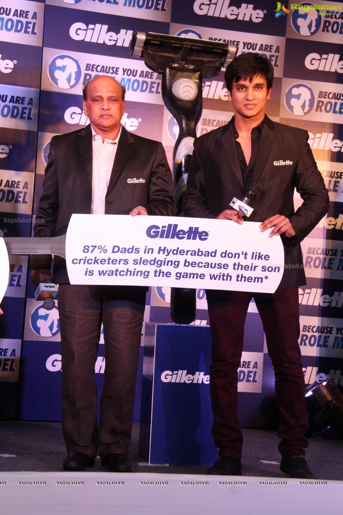 Gillette 'Because You Are A Role Model' Event with VVS Laxman and Nikhil