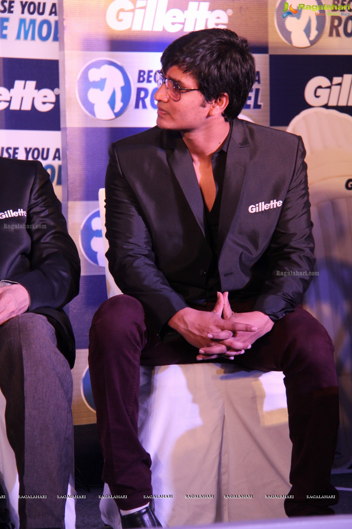 Gillette 'Because You Are A Role Model' Event with VVS Laxman and Nikhil