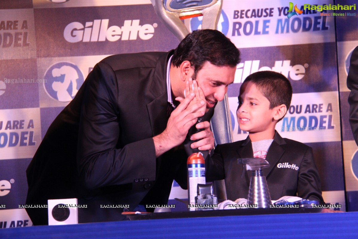 Gillette 'Because You Are A Role Model' Event with VVS Laxman and Nikhil
