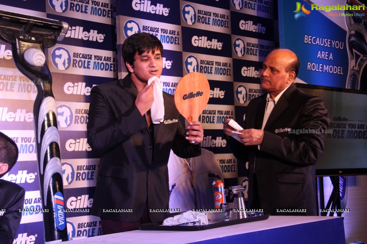 Gillette 'Because You Are A Role Model' Event with VVS Laxman and Nikhil