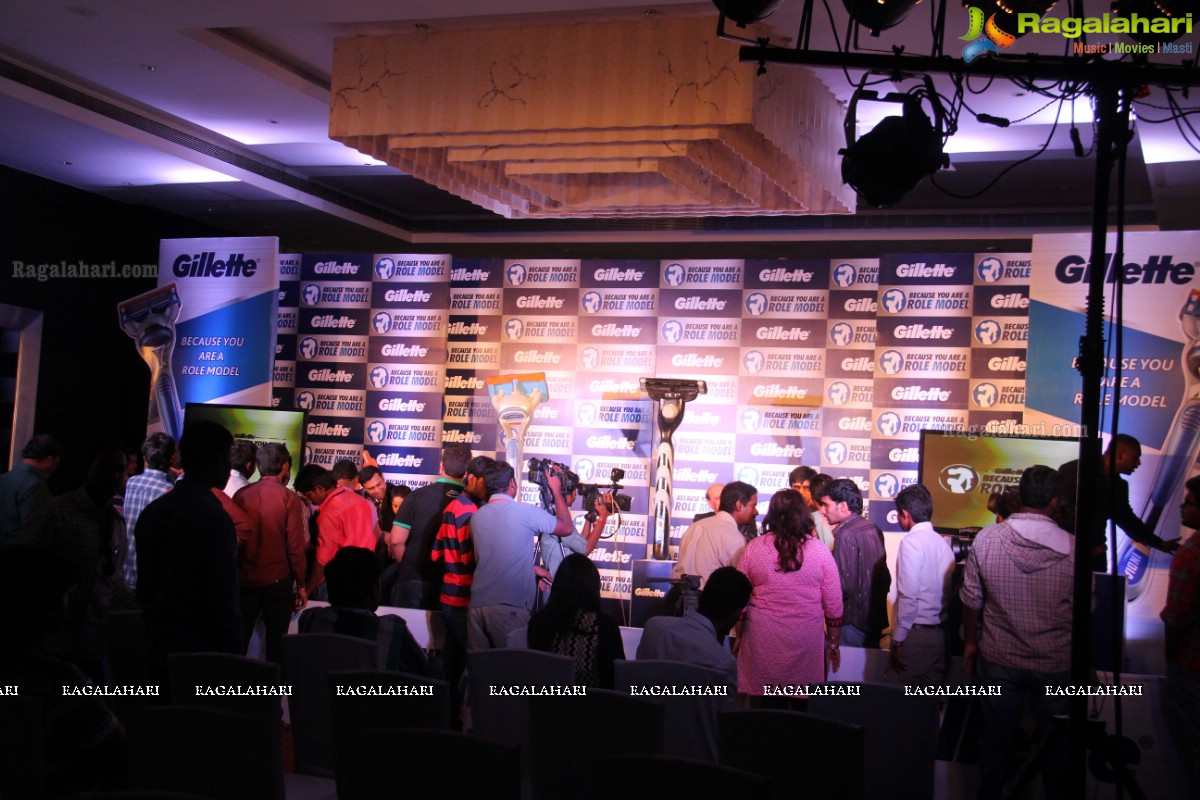 Gillette 'Because You Are A Role Model' Event with VVS Laxman and Nikhil