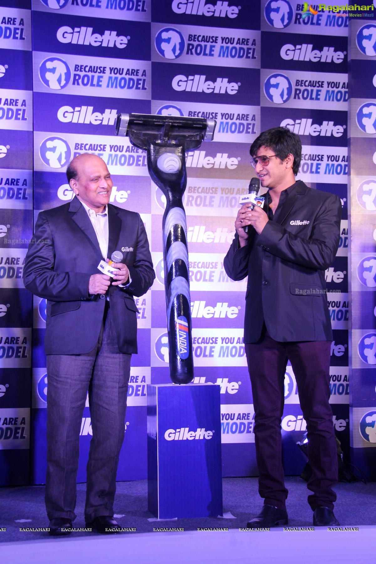 Gillette 'Because You Are A Role Model' Event with VVS Laxman and Nikhil