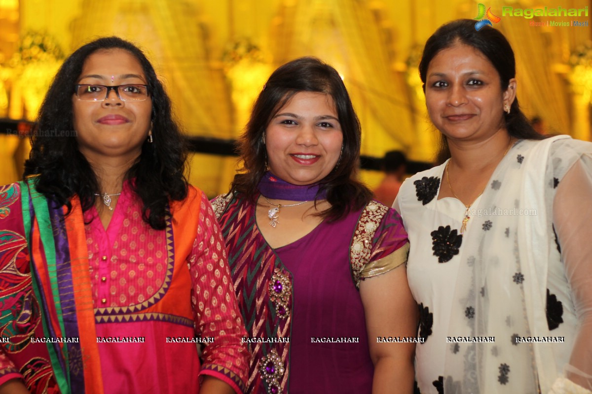 Grand Wedding Reception of Abhay and Chandini at SS Convention, Hyderabad