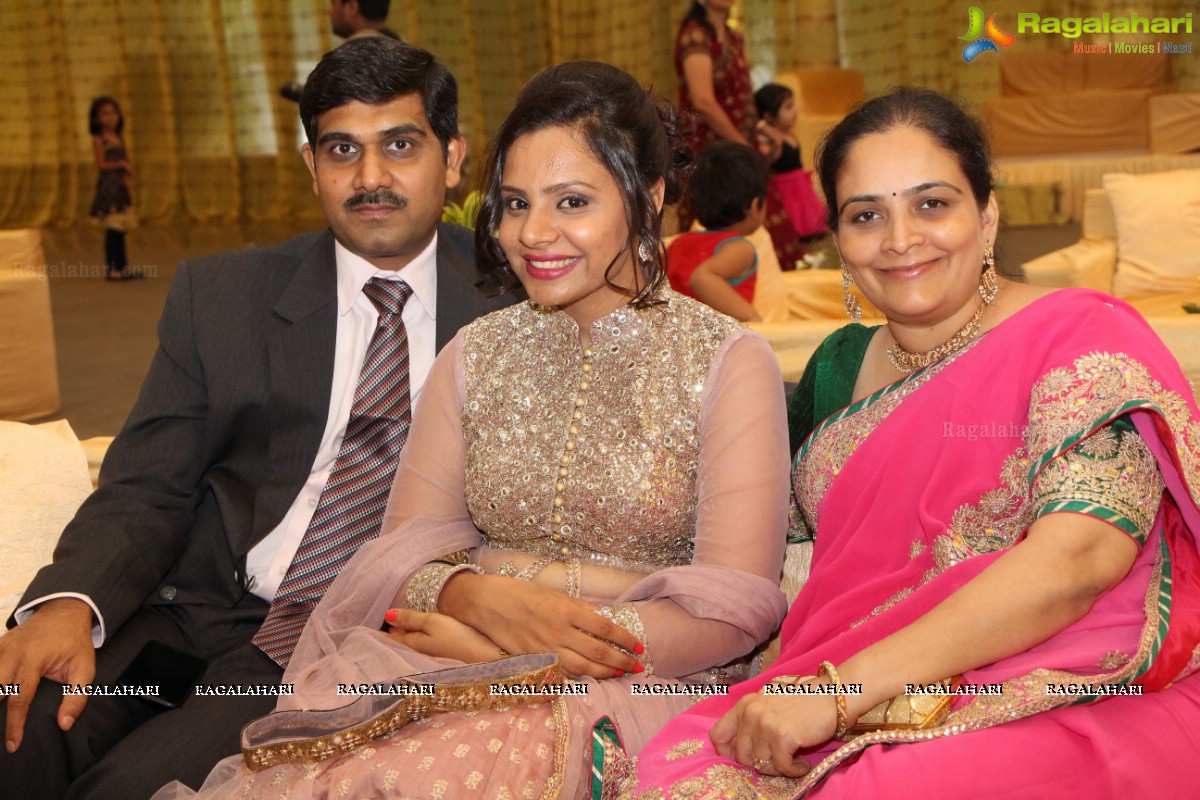 Grand Wedding Reception of Abhay and Chandini at SS Convention, Hyderabad