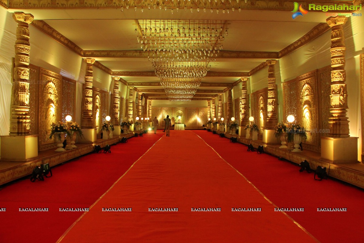 Grand Wedding Reception of Abhay and Chandini at SS Convention, Hyderabad