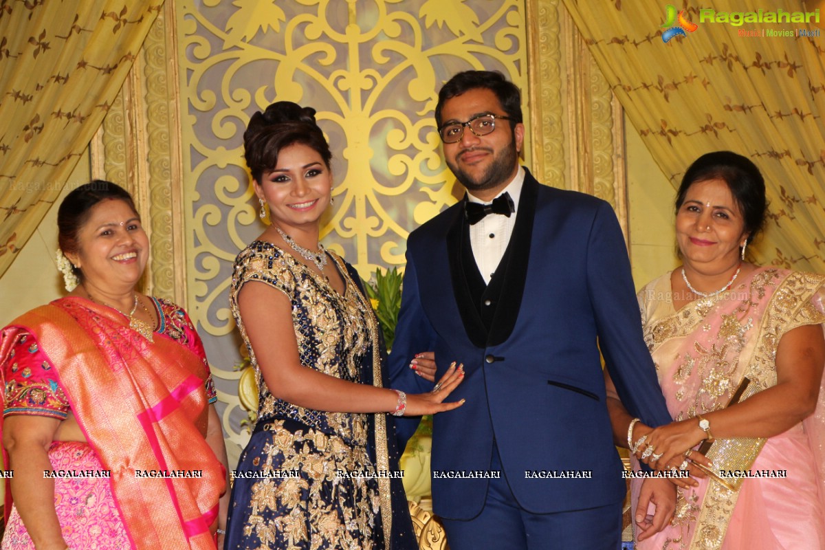 Grand Wedding Reception of Abhay and Chandini at SS Convention, Hyderabad