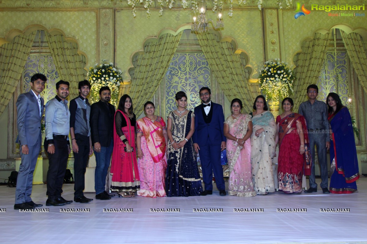 Grand Wedding Reception of Abhay and Chandini at SS Convention, Hyderabad