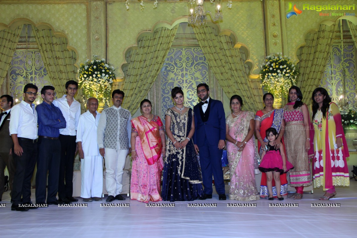 Grand Wedding Reception of Abhay and Chandini at SS Convention, Hyderabad