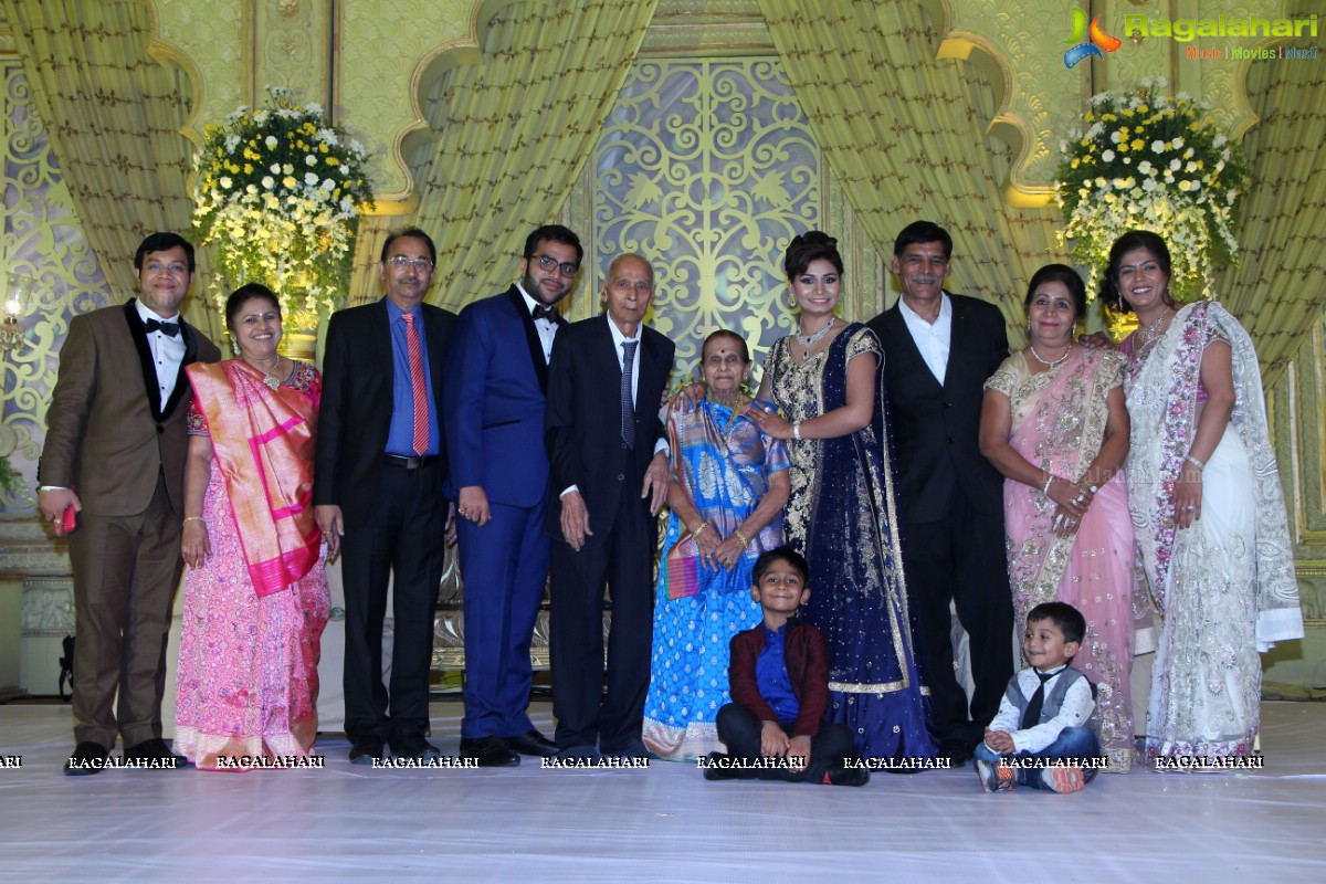 Grand Wedding Reception of Abhay and Chandini at SS Convention, Hyderabad