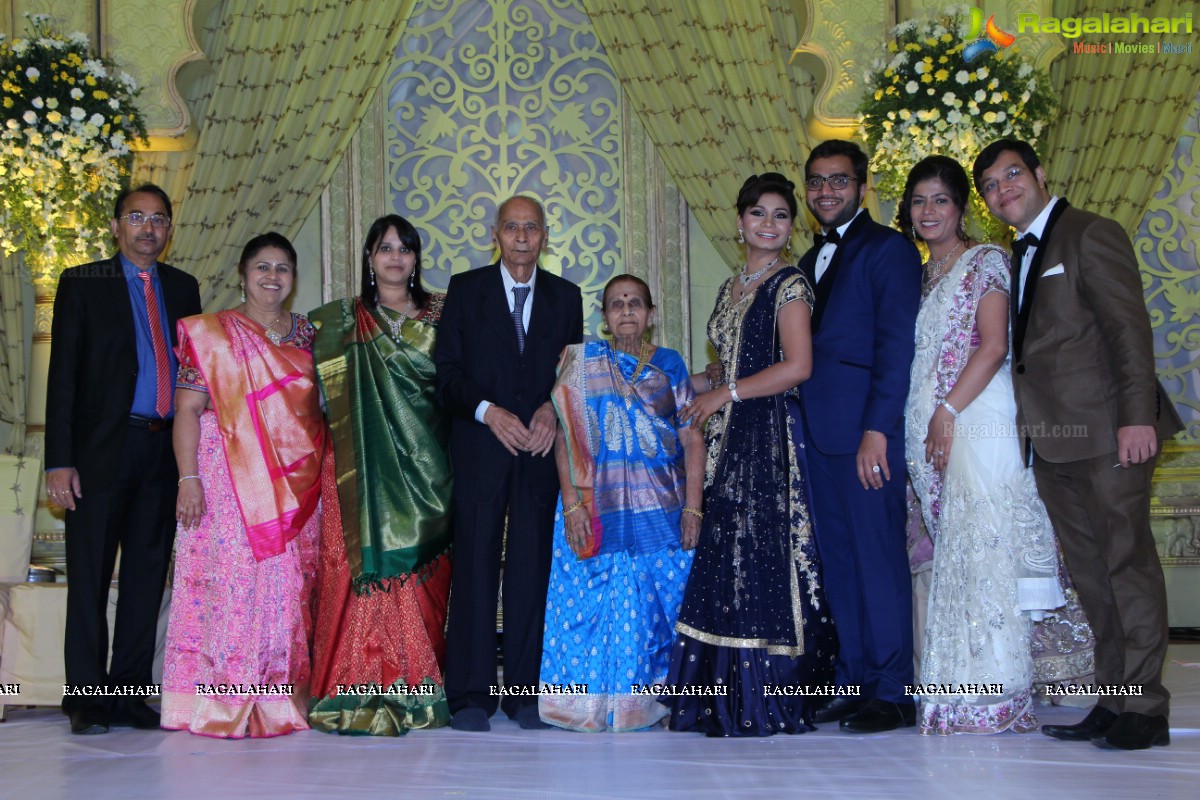 Grand Wedding Reception of Abhay and Chandini at SS Convention, Hyderabad