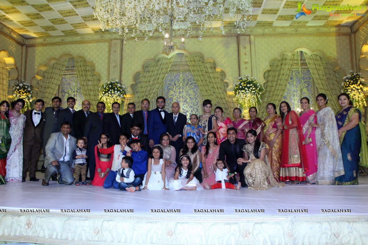 Grand Wedding Reception of Abhay and Chandini at SS Convention, Hyderabad