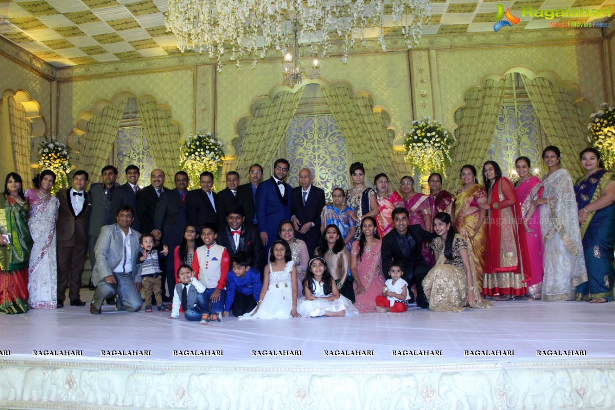 Grand Wedding Reception of Abhay and Chandini at SS Convention, Hyderabad