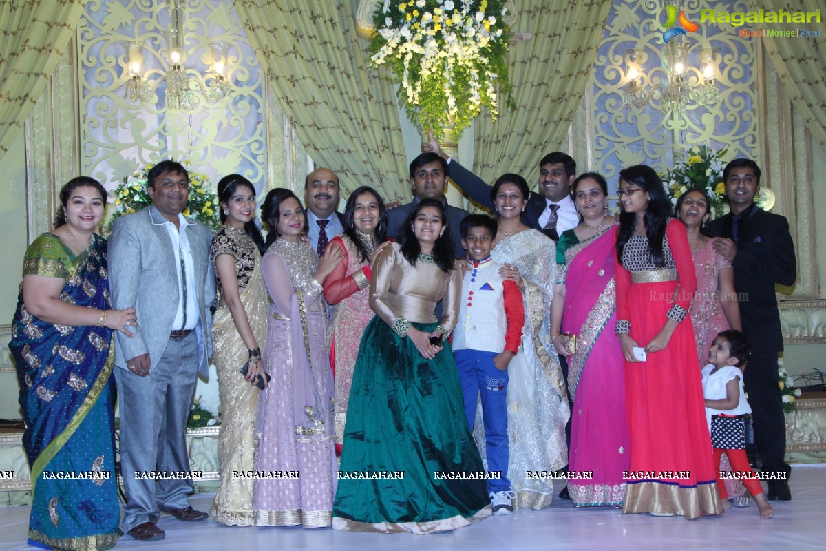 Grand Wedding Reception of Abhay and Chandini at SS Convention, Hyderabad