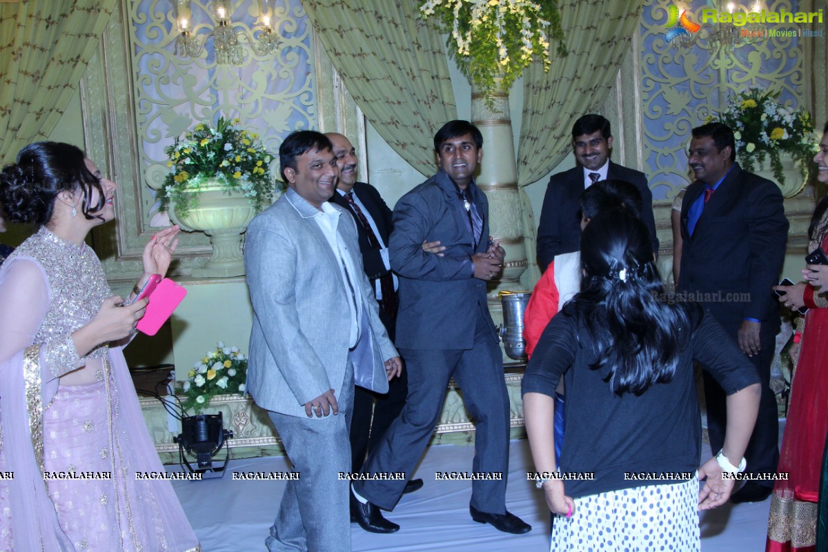 Grand Wedding Reception of Abhay and Chandini at SS Convention, Hyderabad